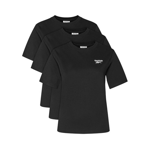 Reebok Komplet 3 t-shirtów RK25194CCW Czarny Regular Fit ze sklepu MODIVO w kategorii Bluzki damskie - zdjęcie 186031614