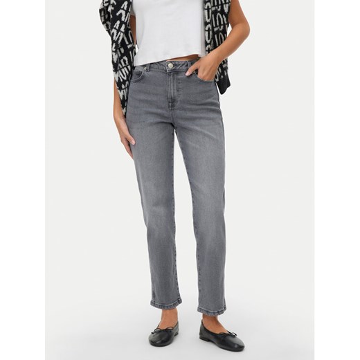 Vero Moda Jeansy Amara 10337794 Szary Straight Fit ze sklepu MODIVO w kategorii Jeansy damskie - zdjęcie 186031643