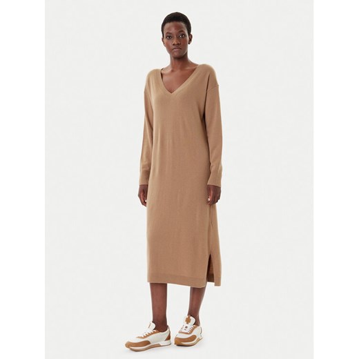 Weekend Max Mara Sukienka dzianinowa Zenith 2525326012 Beżowy Regular Fit ze sklepu MODIVO w kategorii Sukienki - zdjęcie 186031653