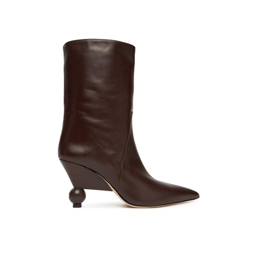 Weekend Max Mara Botki Rollio 2525796055600 Brązowy ze sklepu MODIVO w kategorii Botki - zdjęcie 186031664