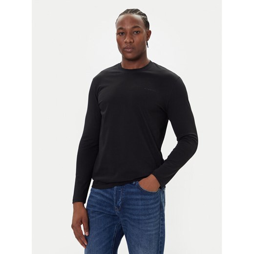 Bugatti Longsleeve 8330-85044D Czarny Regular Fit ze sklepu MODIVO w kategorii T-shirty męskie - zdjęcie 186031780