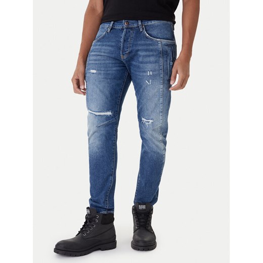 G-Star Raw Jeansy Contor 3D D27222-E106 Niebieski Slim Fit ze sklepu MODIVO w kategorii Spodnie męskie - zdjęcie 186031782