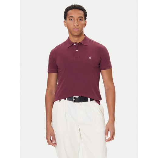 United Colors Of Benetton Polo 3089J3179 Fioletowy Regular Fit ze sklepu MODIVO w kategorii T-shirty męskie - zdjęcie 186031834