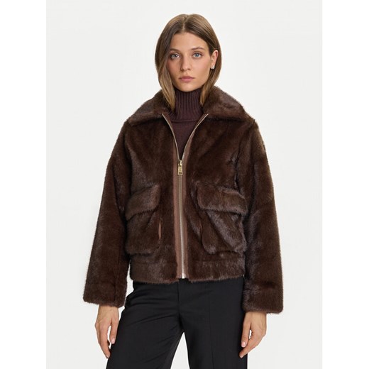 Rinascimento Futro CFC0122227003 Brązowy Regular Fit ze sklepu MODIVO w kategorii Futra damskie - zdjęcie 186031844