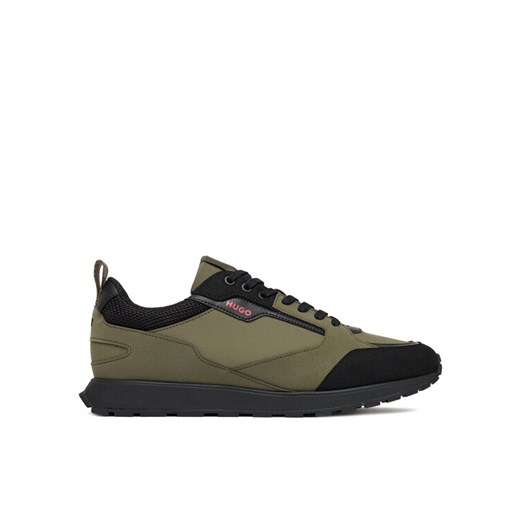 HUGO Sneakersy Icelin 50552643 Khaki ze sklepu MODIVO w kategorii Buty sportowe męskie - zdjęcie 186031853