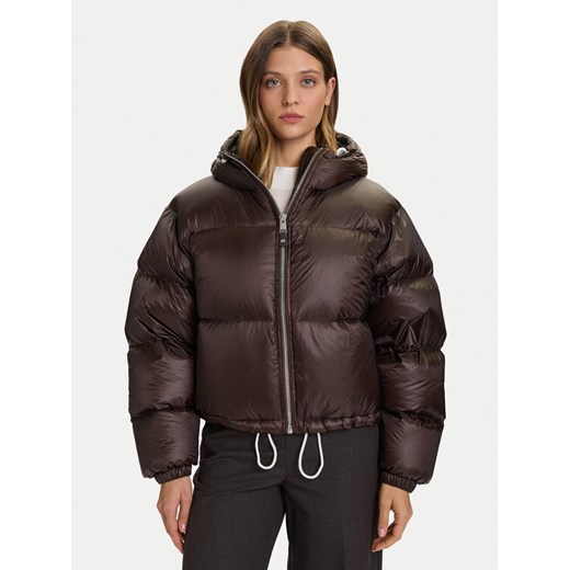 Tommy Hilfiger Kurtka puchowa WW0WW46541 Brązowy Regular Fit ze sklepu MODIVO w kategorii Kurtki damskie - zdjęcie 186031911