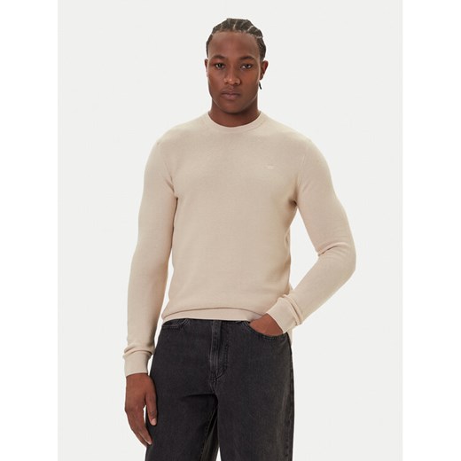 Mustang Sweter Elliot 1016844 Beżowy Regular Fit ze sklepu MODIVO w kategorii Swetry męskie - zdjęcie 186032013