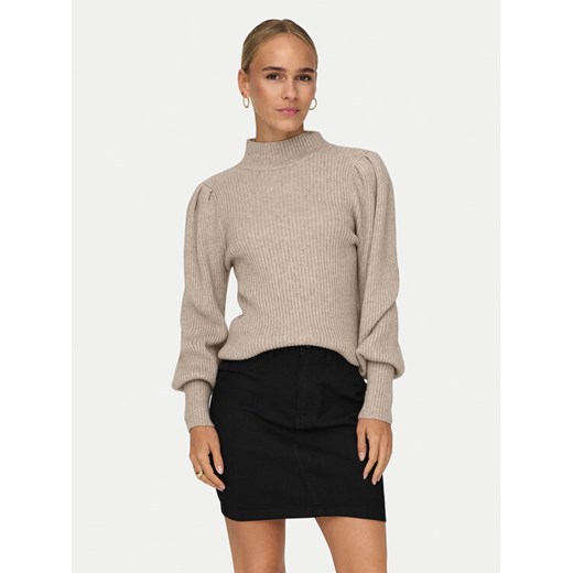 ONLY Sweter Katia 15232494 Beżowy Regular Fit ze sklepu MODIVO w kategorii Swetry damskie - zdjęcie 186032023