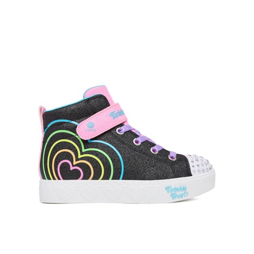 Skechers Sneakersy Heart Steps 314623L BKMT Czarny ze sklepu MODIVO w kategorii Trampki dziecięce - zdjęcie 186032091