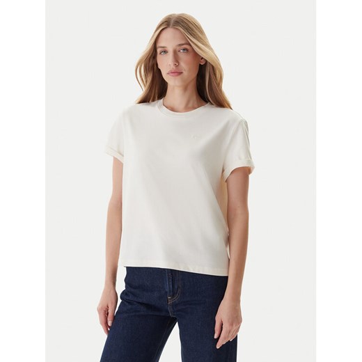 Mustang T-Shirt Monroe 1016755 Écru Relaxed Fit ze sklepu MODIVO w kategorii Bluzki damskie - zdjęcie 186032161