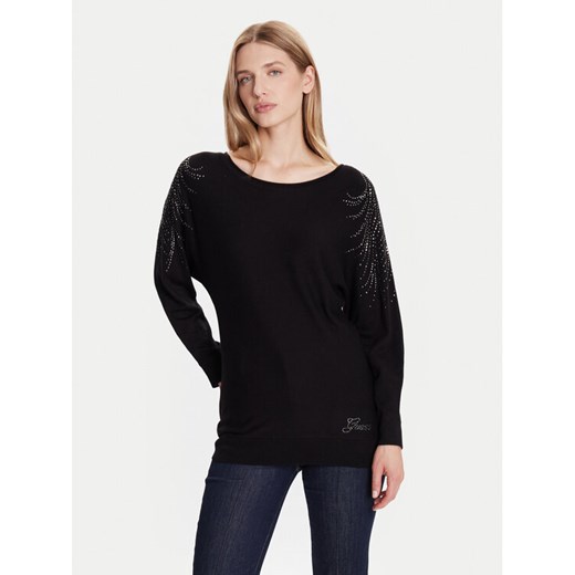 Guess Sweter W5BR38 Z2NQ2 Czarny Relaxed Fit ze sklepu MODIVO w kategorii Swetry damskie - zdjęcie 186032173