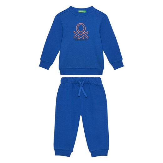 United Colors Of Benetton Dres 3J68GK00S Niebieski Regular Fit ze sklepu MODIVO w kategorii Dresy chłopięce - zdjęcie 186032220