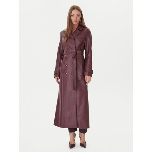 Bardot Płaszcz przejściowy 59899JB4 Bordowy Regular Fit ze sklepu MODIVO w kategorii Płaszcze damskie - zdjęcie 186032324