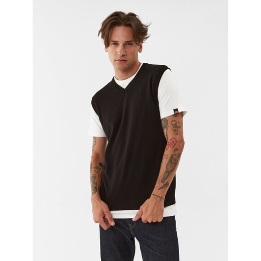 United Colors Of Benetton Sweter 1002U400L Czarny Regular Fit ze sklepu MODIVO w kategorii Swetry męskie - zdjęcie 186032352