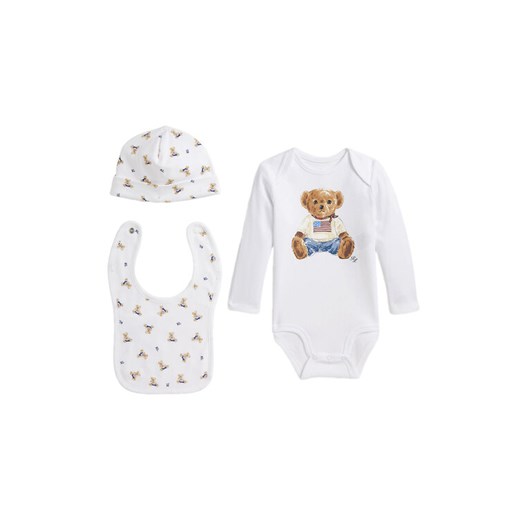 Polo Ralph Lauren Komplet dziecięcy 320P00760001 Biały - id: 0000305547613 - marki Polo Ralph Lauren - 186032353 Polo Ralph Lauren Komplet dziecięcy 320P00760001 Biały ze sklepu MODIVO w kategorii Odzież dla niemowląt - zdjęcie 186032353