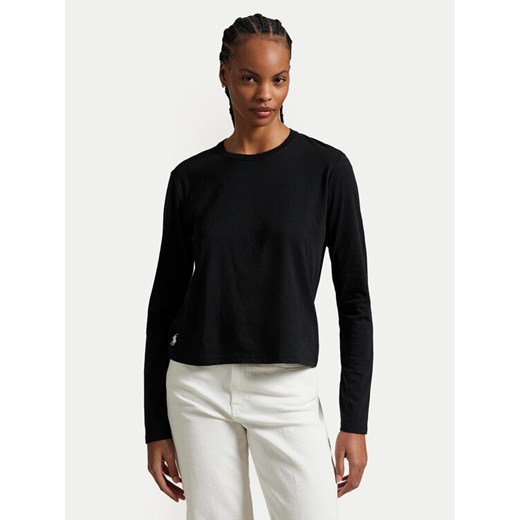 Polo Ralph Lauren Bluzka 211967103002 Czarny Classic Fit ze sklepu MODIVO w kategorii Bluzki damskie - zdjęcie 186032363