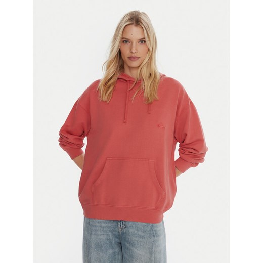 Quiksilver Bluza Esential Hoodie EQWFT03191 Koralowy Regular Fit ze sklepu MODIVO w kategorii Bluzy damskie - zdjęcie 186032380