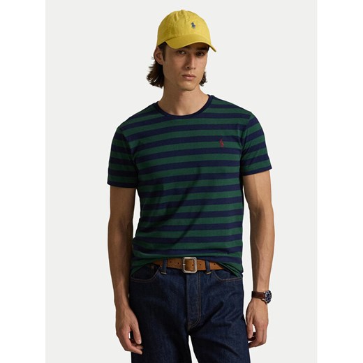 Polo Ralph Lauren T-Shirt 710803479031 Zielony Custom Slim Fit ze sklepu MODIVO w kategorii T-shirty męskie - zdjęcie 186032434