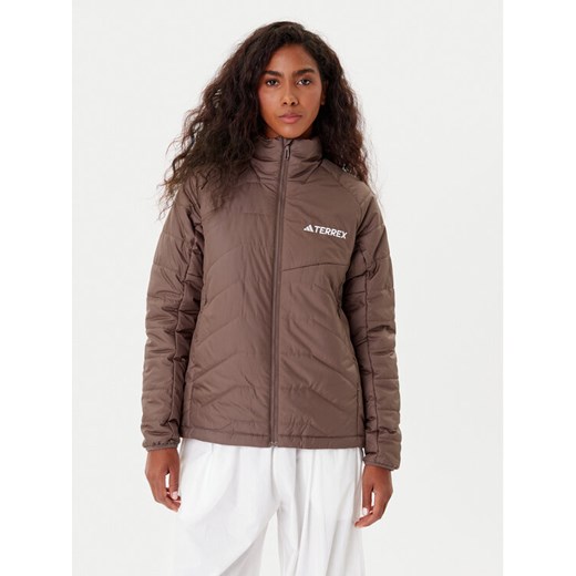 adidas Kurtka zimowa Terrex Multi JN0812 Brązowy Regular Fit ze sklepu MODIVO w kategorii Kurtki damskie - zdjęcie 186032493