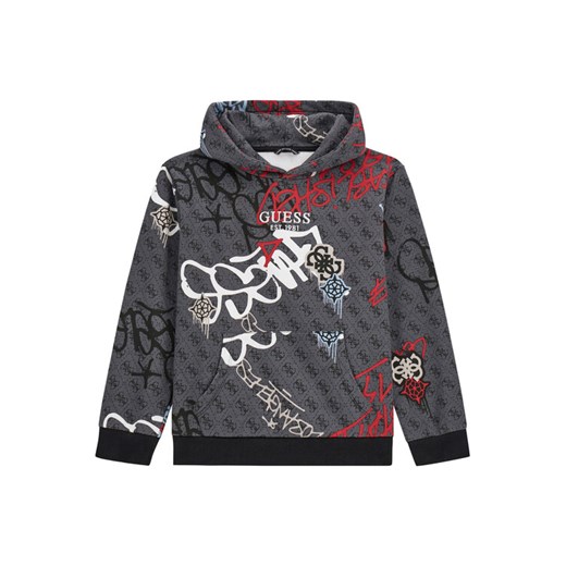 Guess Bluza L5BQ04 KAD74 Szary Regular Fit ze sklepu MODIVO w kategorii Bluzy chłopięce - zdjęcie 186032581