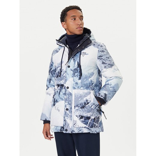Guess Kurtka puchowa M5BL0O W3282 Niebieski Regular Fit ze sklepu MODIVO w kategorii Kurtki męskie - zdjęcie 186032610