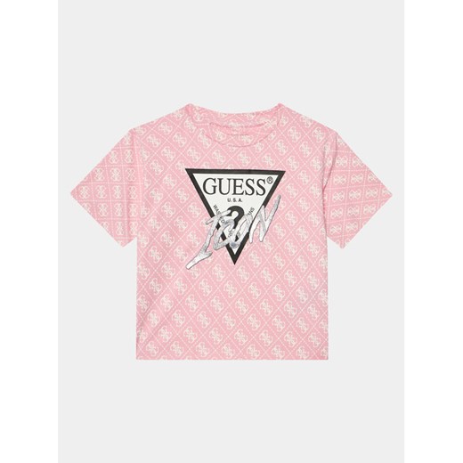 Guess T-Shirt J4RI06 K6YW3 Różowy Boxy Fit Guess 8Y MODIVO