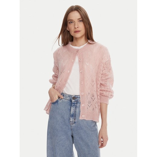 Kontatto Kardigan 3M0912C Różowy Relaxed Fit ze sklepu MODIVO w kategorii Swetry damskie - zdjęcie 186032684