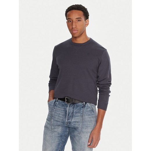 G-Star Raw Longsleeve Nifous D25076-D976 Granatowy Regular Fit ze sklepu MODIVO w kategorii T-shirty męskie - zdjęcie 186032801