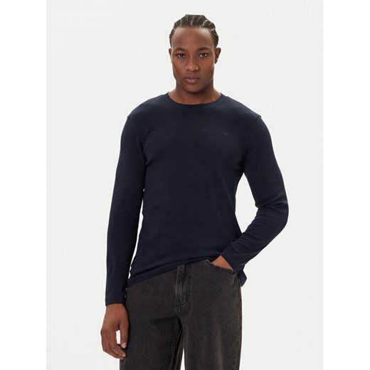 Mustang Longsleeve Arlington 1016875 Granatowy Slim Fit ze sklepu MODIVO w kategorii T-shirty męskie - zdjęcie 186032943