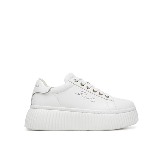 KARL LAGERFELD Sneakersy KL42318E Biały ze sklepu MODIVO w kategorii Buty sportowe damskie - zdjęcie 186033123