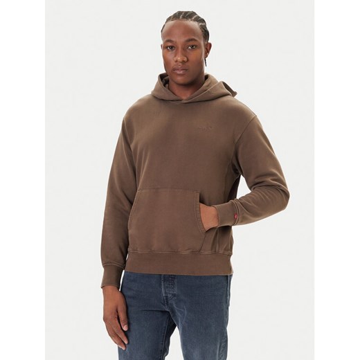 Levi's® Bluza Authentic A8435-0033 Brązowy Relaxed Fit ze sklepu MODIVO w kategorii Bluzy męskie - zdjęcie 186033131