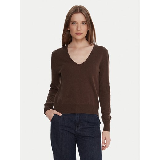 United Colors Of Benetton Sweter 1002D401Y Brązowy Regular Fit ze sklepu MODIVO w kategorii Swetry damskie - zdjęcie 186033180
