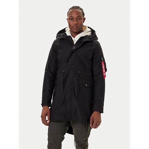 Alpha Industries Parka Studio M-51 Fishtail 258112 Czarny Regular Fit - id: 0000305346162 - marki Alpha Industries - 186033221 Alpha Industries Parka Studio M-51 Fishtail 258112 Czarny Regular Fit ze sklepu MODIVO w kategorii Parki męskie - zdjęcie 186033221