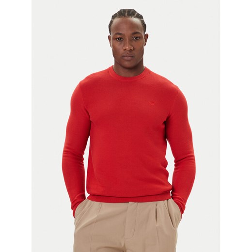 Mustang Sweter Elliot 1016844 Czerwony Regular Fit ze sklepu MODIVO w kategorii Swetry męskie - zdjęcie 186033244