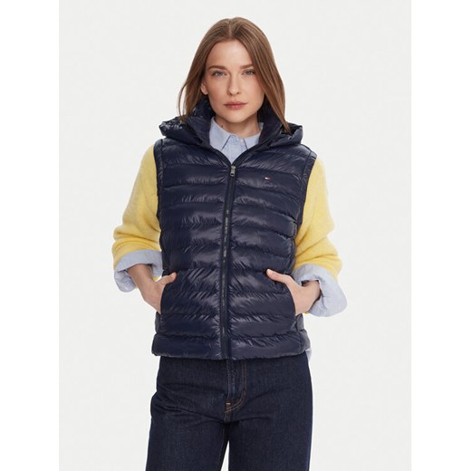 Tommy Hilfiger Bezrękawnik WW0WW47352 Granatowy Slim Fit ze sklepu MODIVO w kategorii Kamizelki damskie - zdjęcie 186033303