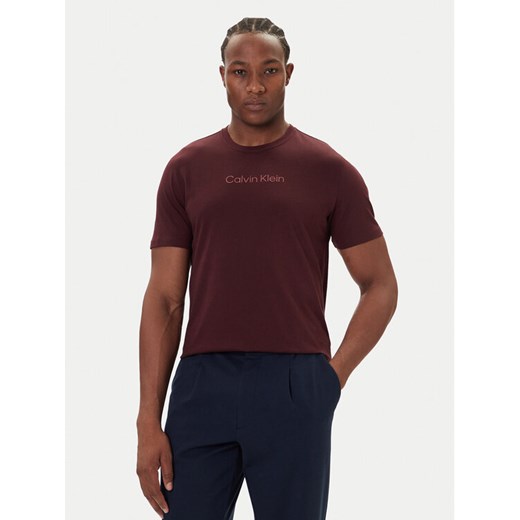 Calvin Klein T-Shirt Logo 30s LV04LD230G Bordowy Relaxed Fit ze sklepu MODIVO w kategorii T-shirty męskie - zdjęcie 186033341