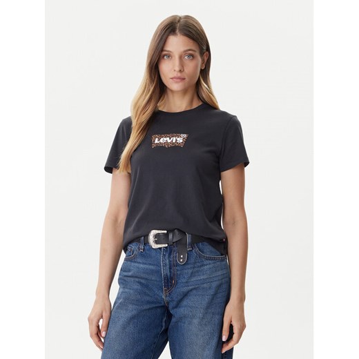 Levi's® T-Shirt Perfect A2086-0425 Czarny Straight Fit ze sklepu MODIVO w kategorii Bluzki damskie - zdjęcie 186033374