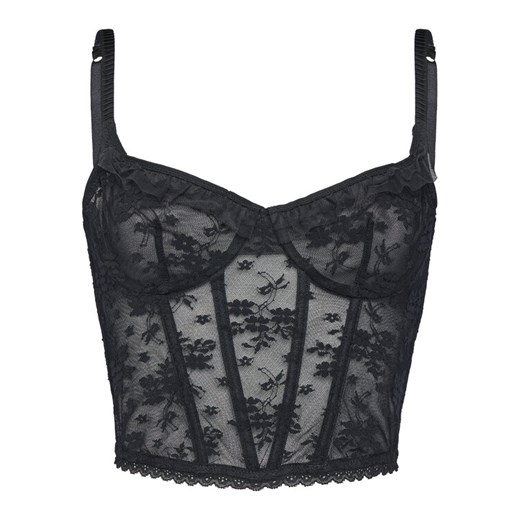 Hunkemöller Biustonosz z fiszbiną Darcy 302364 Czarny ze sklepu MODIVO w kategorii Biustonosze - zdjęcie 186033454