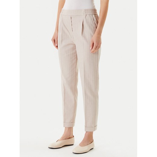 United Colors Of Benetton Chinosy 49KBDF090 Beżowy Slim Fit ze sklepu MODIVO w kategorii Spodnie damskie - zdjęcie 186033472