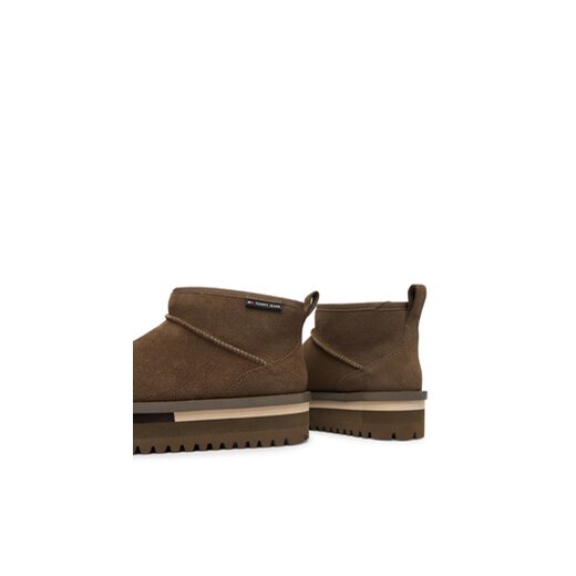 Tommy Jeans Śniegowce Tjw Flatform Snow Boot Suede EN0EN02841 Brązowy Tommy Jeans 39 MODIVO