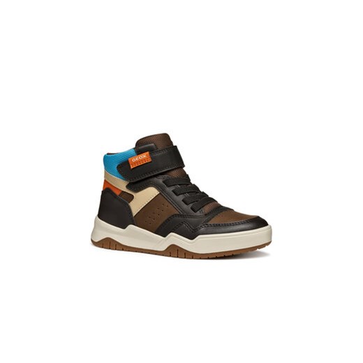 Geox Sneakersy J Perth J367RF 0MEFU C0740 D Brązowy Geox 36 MODIVO