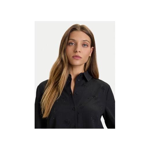 Guess Koszula W5BH80 W2982 Czarny Regular Fit Guess XS MODIVO