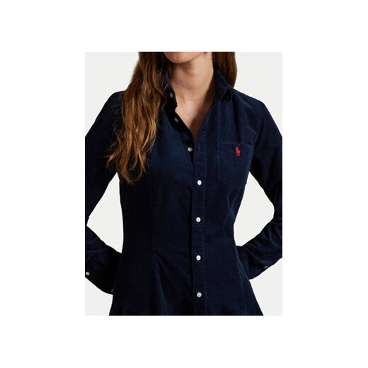 Polo Ralph Lauren Sukienka koszulowa 211972069004 Granatowy Regular Fit Polo Ralph Lauren 14 MODIVO