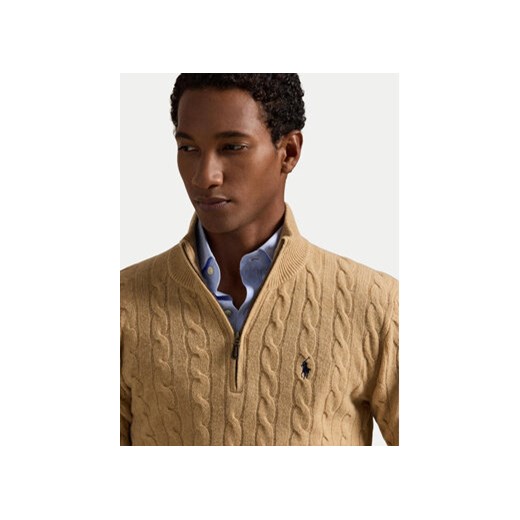 Polo Ralph Lauren Sweter 710876766006 Beżowy Regular Fit Polo Ralph Lauren XL MODIVO