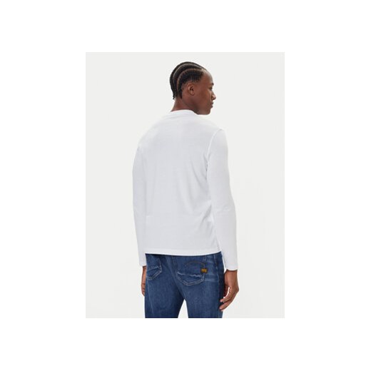 Bugatti Longsleeve 8330-85044D Biały Regular Fit Bugatti S MODIVO