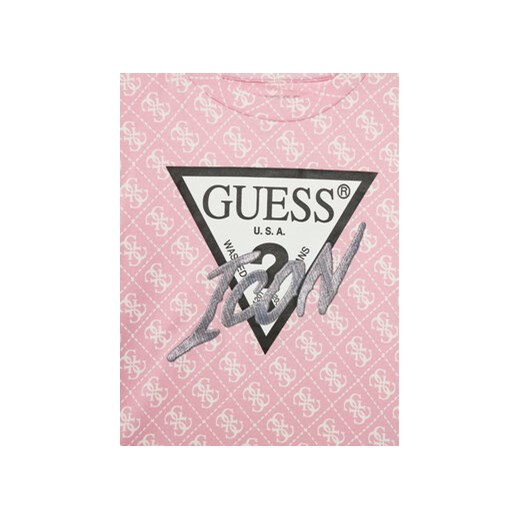 Guess T-Shirt J4RI06 K6YW3 Różowy Boxy Fit Guess 8Y MODIVO