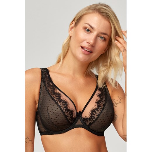 Biustonosz miękki Azal Róża KR czarny ze sklepu kontri.pl w kategorii Biustonosze - zdjęcie 186056651