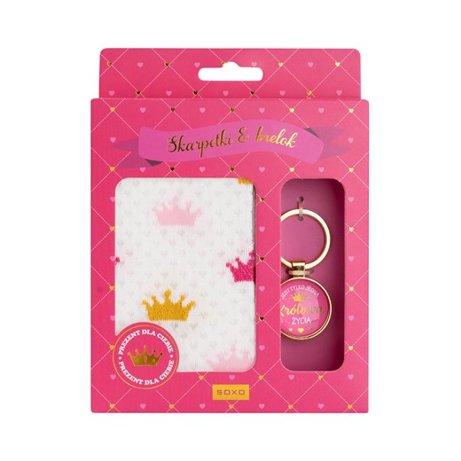 Zestaw skarpetki + brelok Królowa Życia 35–40 Sklep SOXO
