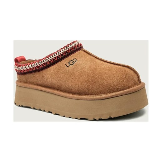 UGG Skórzane mule W TAZZ II | z dodatkiem wełny ze sklepu Gomez Fashion Store w kategorii Klapki damskie - zdjęcie 186058161
