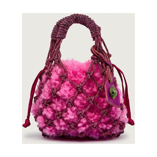 Kurt Geiger Torebka na ramię 2w1 MACRAME CRYSTAL | shearling ze sklepu Gomez Fashion Store w kategorii Listonoszki - zdjęcie 186058251